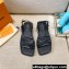 Louis Vuitton Nova Flat Sandals Black 2021