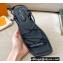 Louis Vuitton Nova Flat Sandals Black 2021