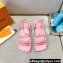 Louis Vuitton Nova Flat Sandals Pink 2021
