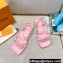 Louis Vuitton Nova Flat Sandals Pink 2021