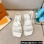 Louis Vuitton Nova Flat Sandals White 2021