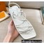 Louis Vuitton Nova Flat Sandals White 2021