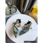 FENDI COLIBRÌ Medium-heel FF Beaded Slingbacks Green 2021