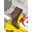 FENDI FIRST Leather High-heeled Boots Coffee 2021
