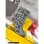 FENDI FIRST Leather High-heeled Boots Python Pattern Gray 2021