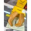 FENDI FIRST Leather High-heeled Boots Ostrich Pattern Brown 2021