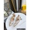 FENDI COLIBRÌ Medium-heel FF Beaded Slingbacks Beige 2021