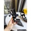 FENDI COLIBRÌ Medium-heel FF Beaded Slingbacks Black 2021
