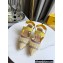 FENDI COLIBRÌ Medium-heel FF Beaded Slingbacks Yellow 2021