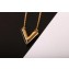 Louis Vuitton Essential V Pendant Necklace Black 2018