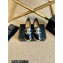 Chanel Leather and Patent CC Logo Espadrilles G29762 Blue 2022