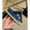 Chanel Leather and Patent CC Logo Espadrilles G29762 Blue 2022