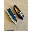 Chanel Leather and Patent CC Logo Espadrilles G29762 Blue 2022