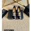 Chanel Leather and Patent CC Logo Espadrilles G29762 Black 2022