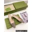 Gucci Heel 4cm Crystals Slingback Pumps Beige 2022