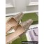 Gucci Heel 4cm Crystals Slingback Pumps Beige 2022