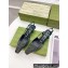 Gucci Heel 4cm Crystals Slingback Pumps Green 2022