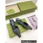 Gucci Heel 4cm Crystals Slingback Pumps Green 2022