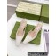 Gucci Heel 4cm Crocodile Print Slingback Pumps White 2022