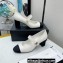 Chanel Heel 6.5cm Mary Janes Pumps White Spring 2022