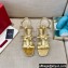 Valentino French Bows Kidskin Flat Sandals Gold 2021