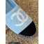 Chanel Tweed and Fabric CC Logo Espadrilles G29762 Sky Blue 2022