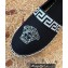 Versace Medusa Head Print Espadrilles Black