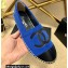 Chanel Plush CC Logo Espadrilles G29762 Blue 2022