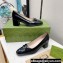 Gucci Heel 6cm Vintage Black G Pumps 2022