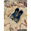 Valentino Leather VLogo Wedge Espadrilles Black