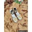 Valentino Leather VLogo Wedge Espadrilles White