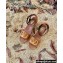 Valentino Leather VLogo Wedge Espadrilles Sandals Brown