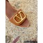 Valentino Leather VLogo Wedge Espadrilles Sandals Brown