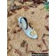 Valentino Leather VLogo Wedge Espadrilles Sandals White