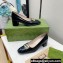 Gucci Heel 6cm Vintage Black/Gold G Pumps 2022
