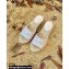 Gucci Heel 6cm Double G Leather Espadrilles Slide Sandals Pastel Pink 2022