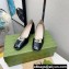 Gucci Heel 6cm Vintage Black/Gold G Pumps 2022