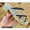Gucci Heel 6cm GG Canvas Espadrilles Slide Sandals Beige 2022