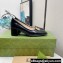 Gucci Heel 6cm Vintage Black/Gold G Pumps 2022