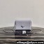 Prada Brushed Leather Shoulder Bag 1BD307 Lilac 2021