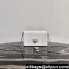 Prada Brushed Leather Shoulder Bag 1BD307 White 2021