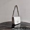 Prada Brushed Leather Shoulder Bag 1BD308 White 2021