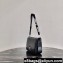 Prada Brushed Leather Shoulder Bag 1BD308 Black 2021