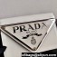 Prada Brushed Leather Shoulder Bag 1BH189 White 2021