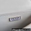 Prada Brushed Leather Shoulder Bag 1BH189 Lilac 2021