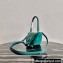 Prada Padded Nappa Leather Triangle Handbag 1BA315 Peacock Blue 2021