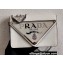 Prada Brushed Leather Shoulder Bag 1BH189 White 2021