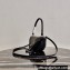 Prada Padded Nappa Leather Triangle Handbag 1BA315 Black 2021