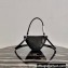 Prada Padded Nappa Leather Triangle Handbag 1BA315 Black 2021
