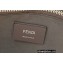 Fendi FF Motif Handle Leather By The Way Medium Boston Bag Dark Blue